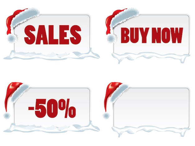 Vector christmas price tags