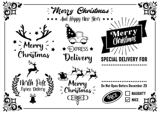 Vector christmas quote illustration vector for banner, poster, flyer