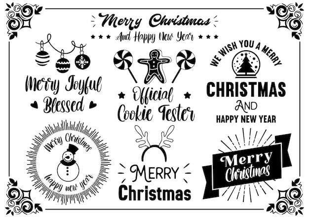 Illustrazione di citazione di natale vettore per banner, poster, flyer