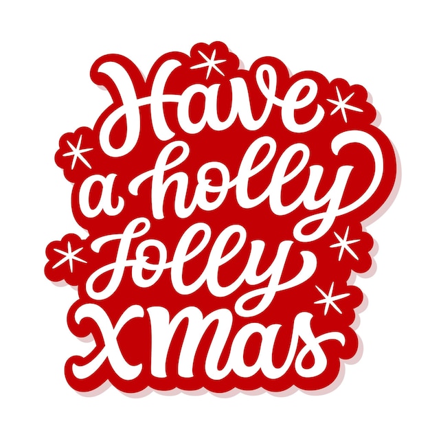 Christmas quote lettering