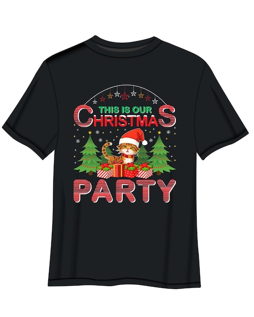 ベクトル クリスマス・コテーションのtシャツデザイン