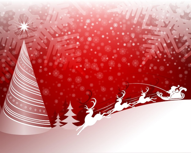 Christmas red background