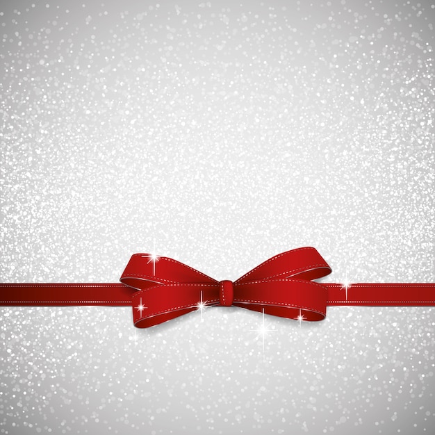 Christmas red bow background