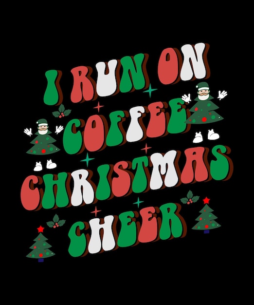 Christmas Retro SVG Best T-shirt Design, Happy Christmas, typography t-shirt Premium Vector