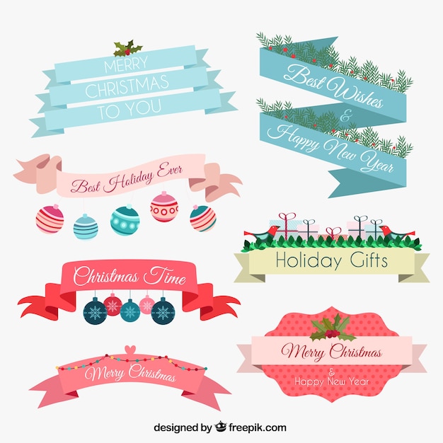 Christmas ribbons