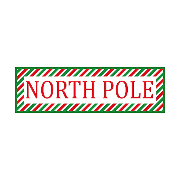 North Pole Badge Personalized Wrapping Paper