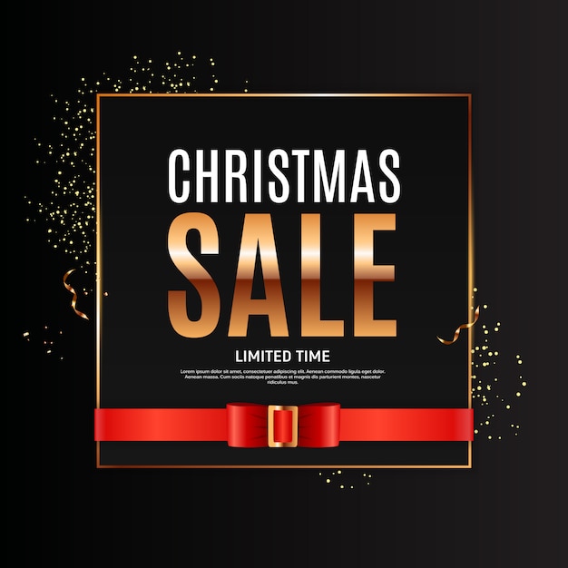 Christmas sale background template.  illustration