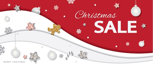 Christmas sale background.