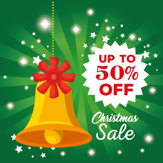 Christmas sale banner background