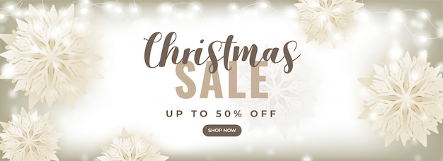 Christmas sale banner template