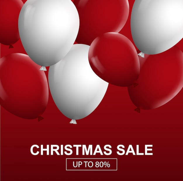 Christmas sale banner template