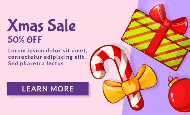 Christmas sale banner