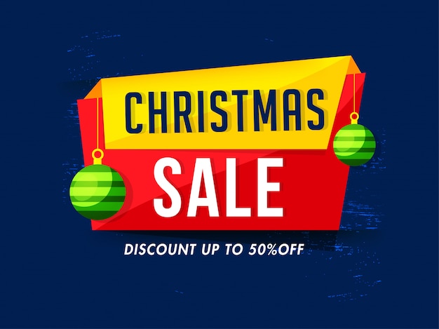 Christmas sale banner.