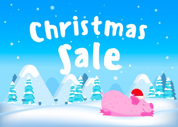 Christmas sale banner.