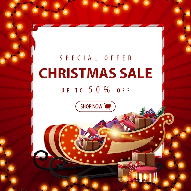 Christmas sale banner