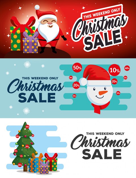 Christmas sale decorative tags