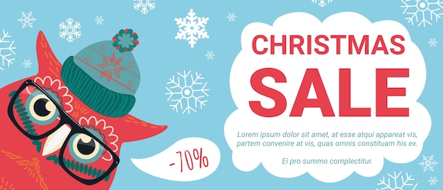 Vendita di natale, illustrazione di offerte di sconto.