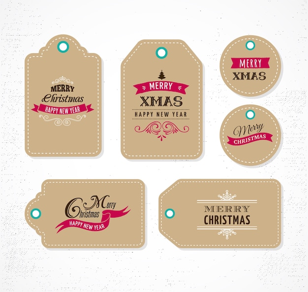 Christmas sale, gift tags and lables