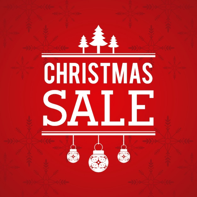 Vector christmas sale illustration