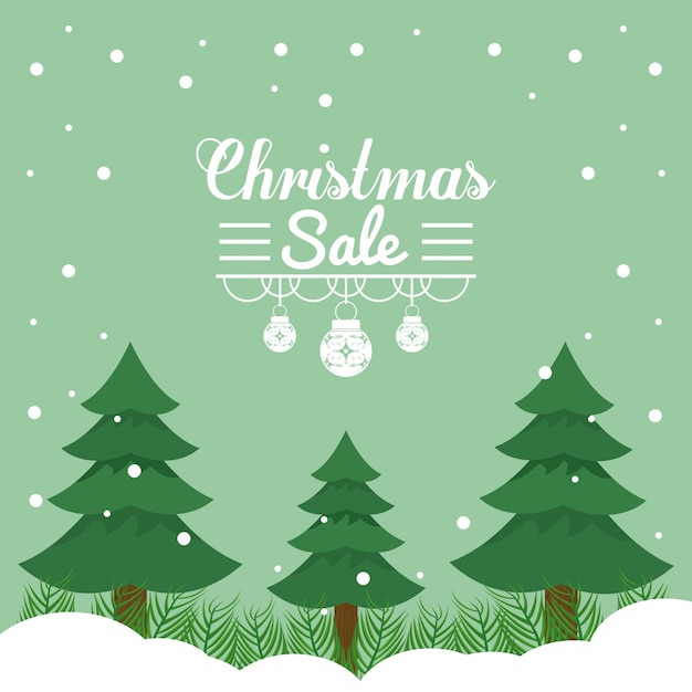 Christmas sale illustration