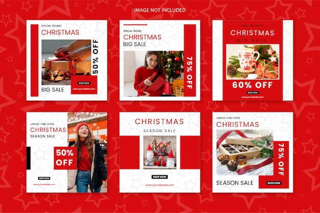 Christmas sale instagram post collection