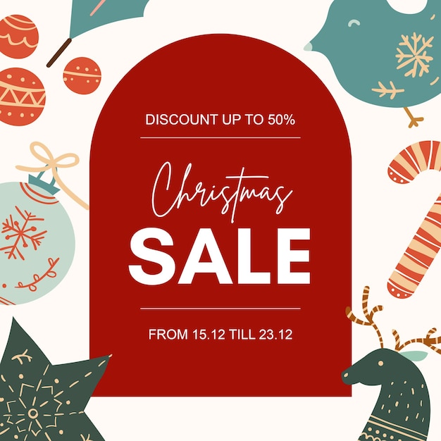 Christmas sale Instagram post