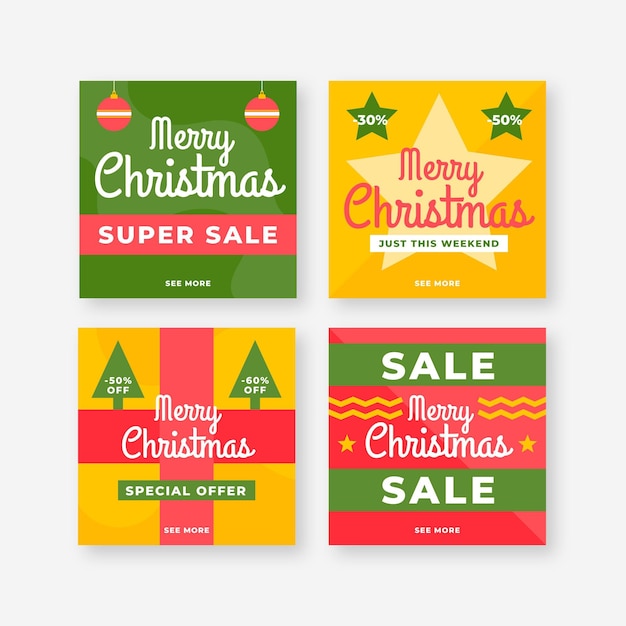 Christmas sale instagram posts