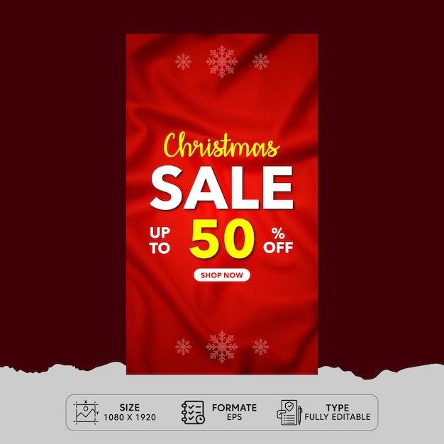 Christmas Sale Instagram stories Design