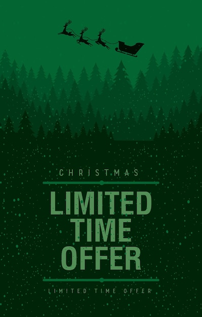 Vector christmas sale limited offer