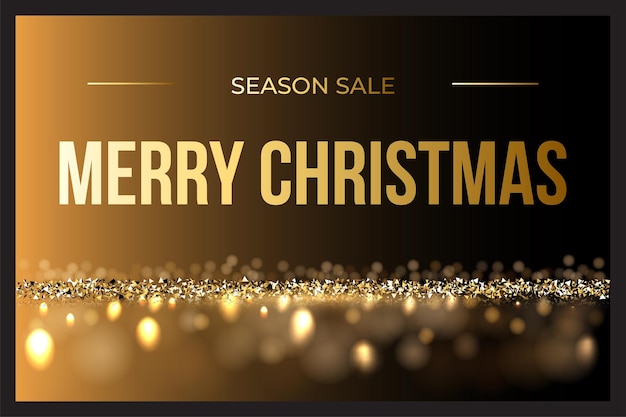 Christmas sale luxury design template Vector luxury background with Christmas sale text