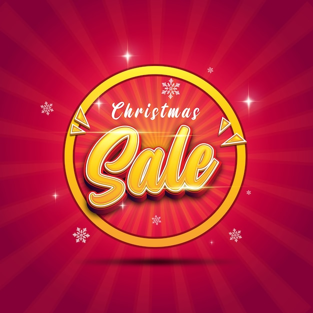 Christmas sale post template