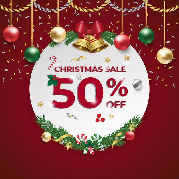 Christmas sale promotional discount sale