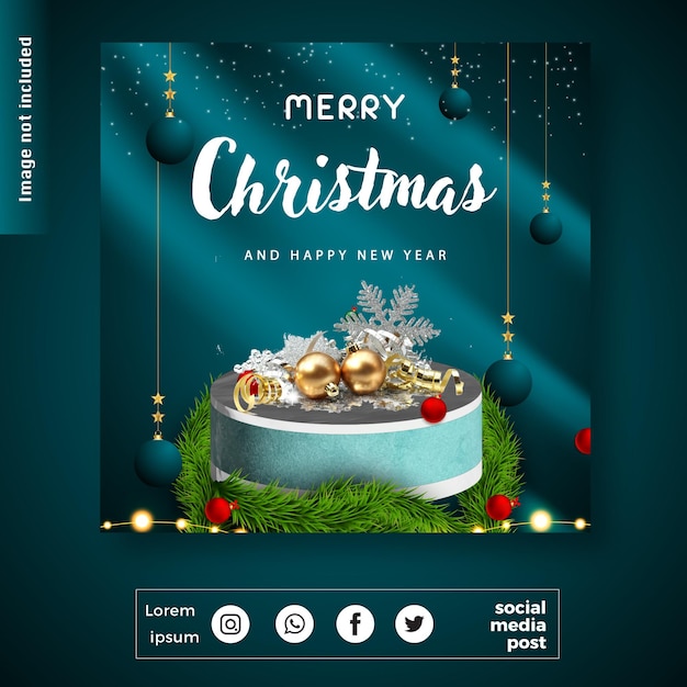 크리스마스 판매 소셜 미디어 게시물 디자인 서식 파일