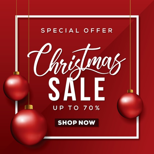 Christmas Sale Special offer card