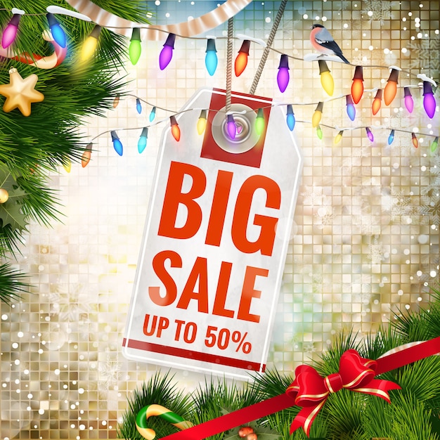 Vector christmas sale.