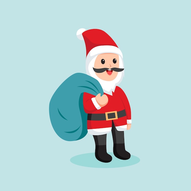 Christmas Santa Claus Character Design Illustration