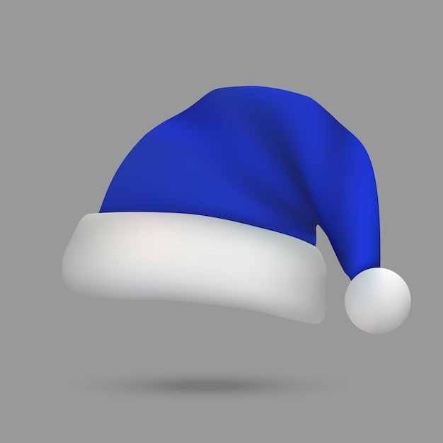 Vector christmas santa claus hat isolated