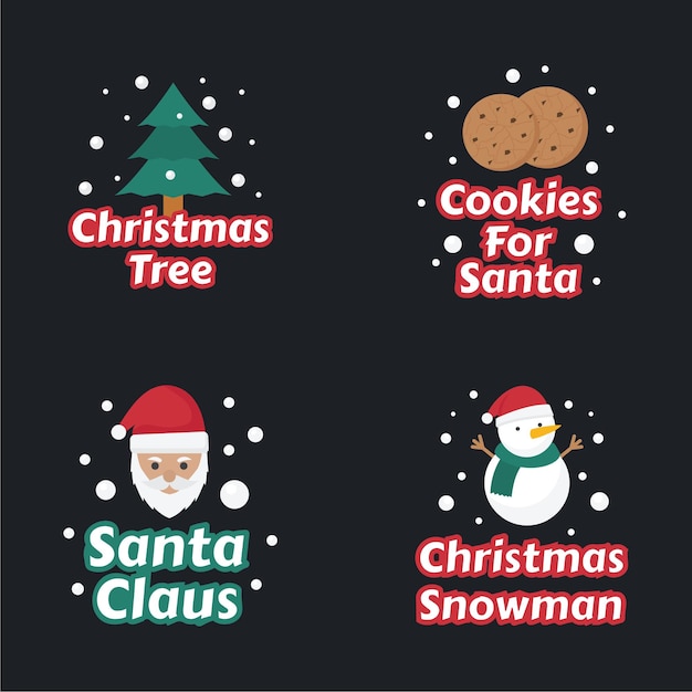 Christmas Santa Sticker Collection