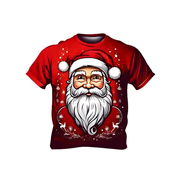 Premium Vector | Christmas santa tshirt logo design ai generated art