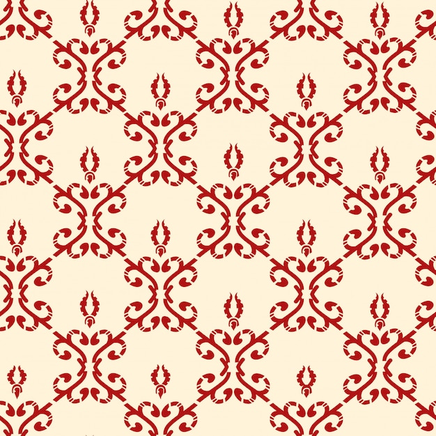 Vector christmas seamless floral