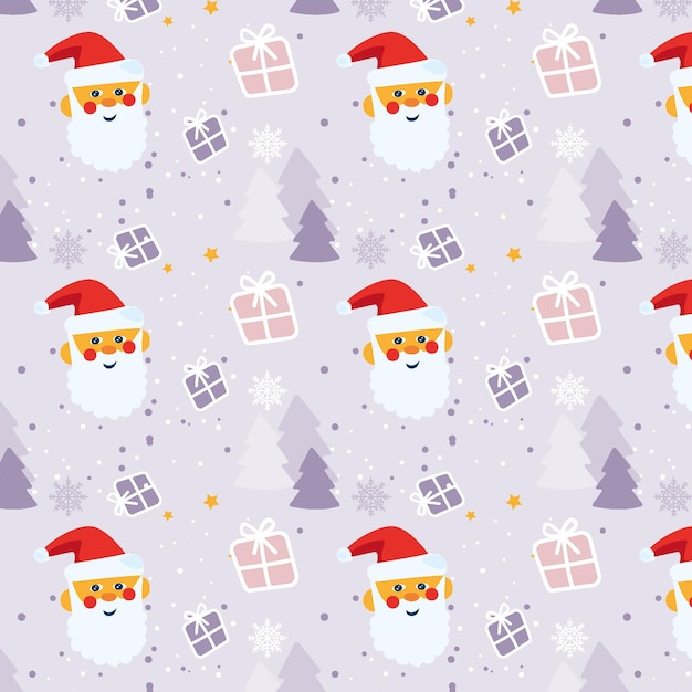 包装紙と背景のクリスマスのシームレスなパターン