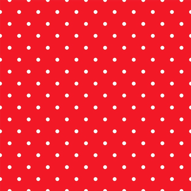 빨간색과 흰색 폴카 도트 장식 크리스마스 축제 기하학적 인쇄와 크리스마스 원활한 패턴 새 해 텍스처