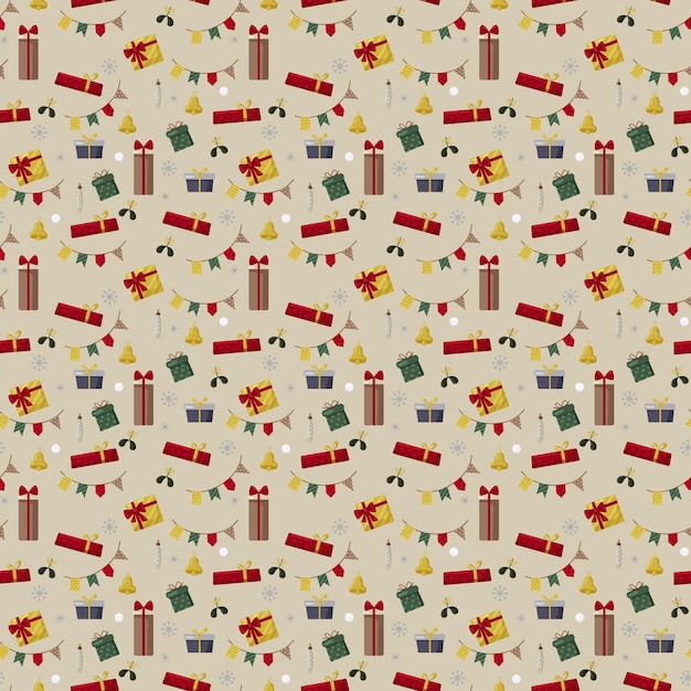 Christmas seamless pattern perfect for textile wrap and wallpaper and design