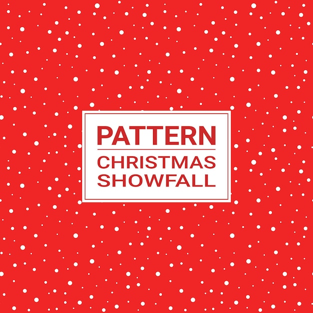 Christmas seamless pattern. snowfall on a red background.