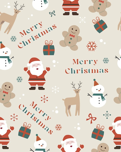 christmas seamless pattern wallpaper background