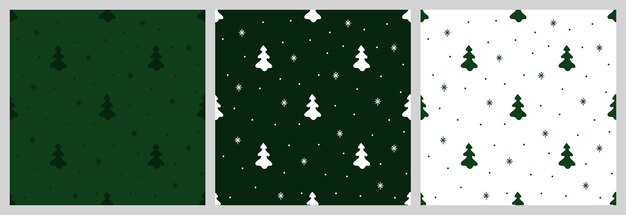 Christmas seamless pattern with isolated drawn elements