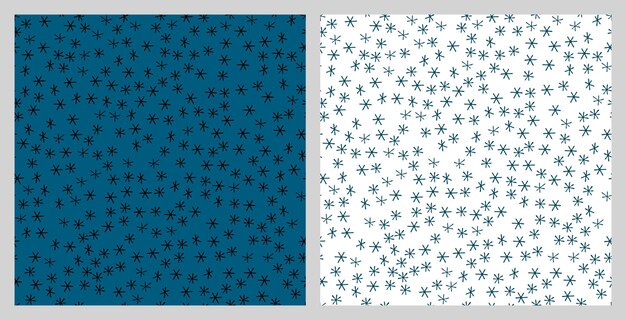 Christmas seamless pattern with isolated drawn elements