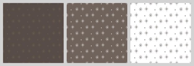 Christmas seamless pattern with isolated drawn elements