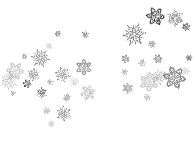 Рождественский бесшовный узор со снежинками абстрактный фон