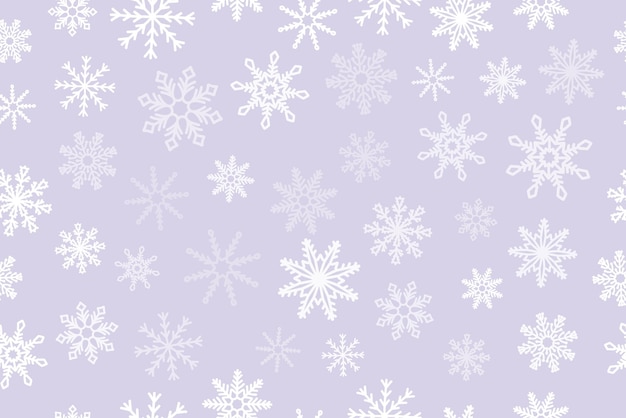 Christmas seamless pattern with snowflakes trendy pastel color